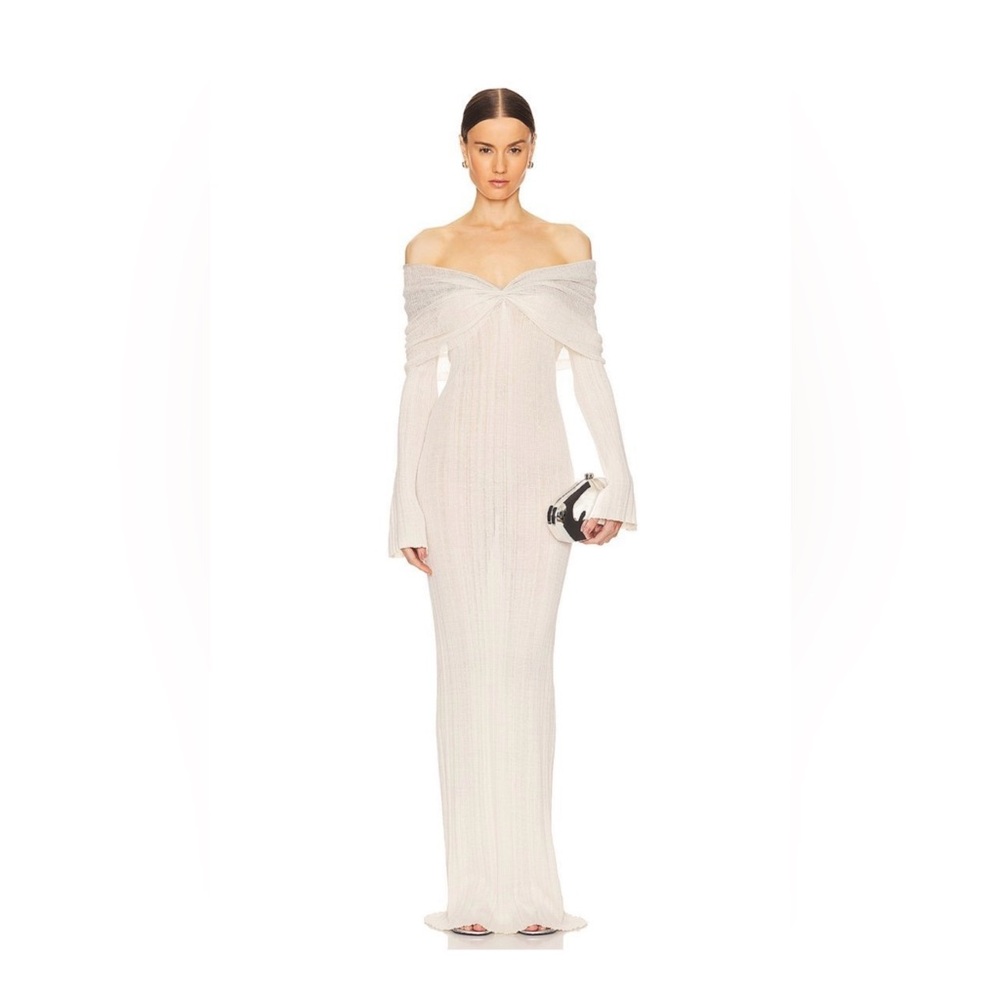 Joysa Dress in mist gray by Aya Muse